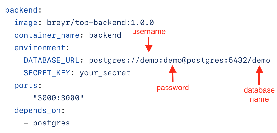 Database URL Instructions